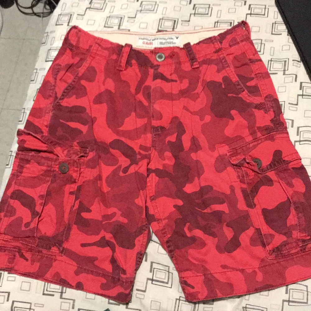 Red Camo Shorts